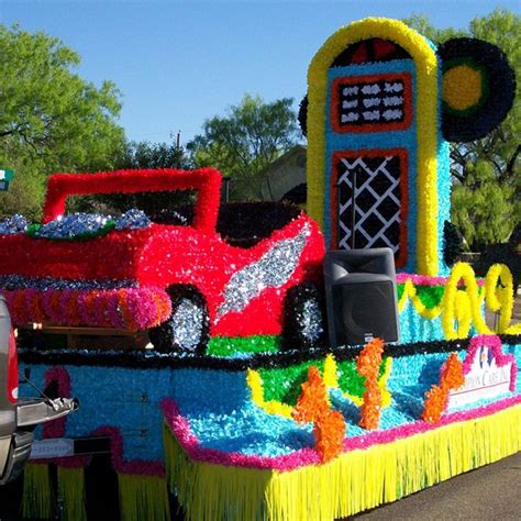 Make your parade float design a reality with floral sheeting, fringe ...