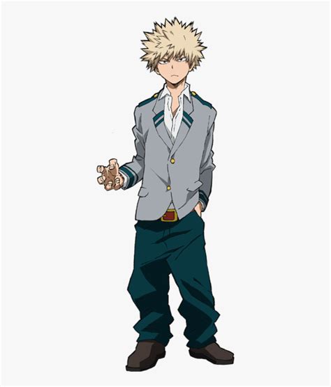 Katsuki Bakugo - My Hero Academia Bakugo School Uniform, HD Png ...