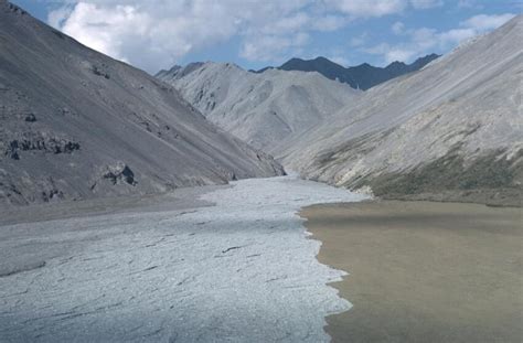 Free picture: chandalar, river, flowing, mountains