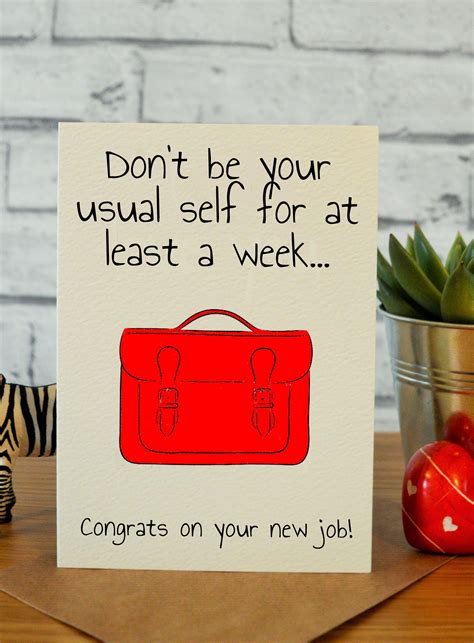 Funny congraulations on your new job, sorry you're leaving co-worker ...