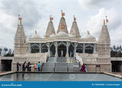 Hindu Temple BAPS Shri Swaminarayan Mandir in Houston, TX Editorial ...