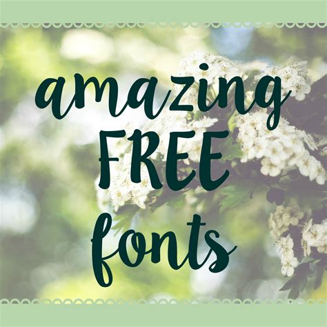 Amazing Free Fonts | The SITS Girls