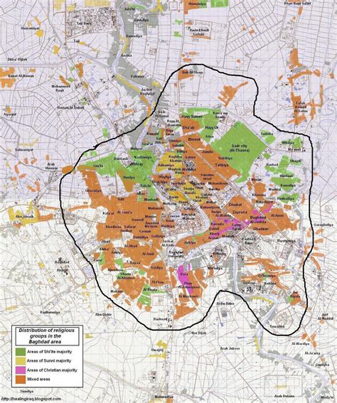 Baghdad Map - Iraq