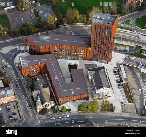 Aerial image of Broadcasting Place, City Campus, Leeds Metropolitan Stock Photo: 43581718 - Alamy