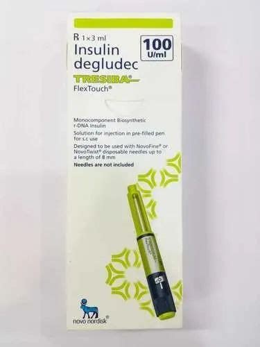 Tresiba Flextouch Insulin Pen at Rs 1850/piece | Anti Diabetic Medicine ...