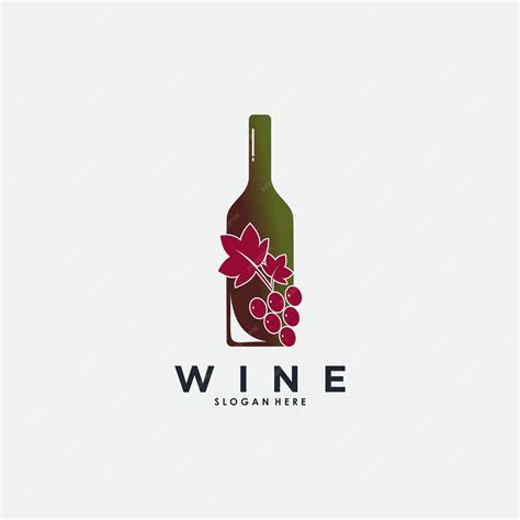 Premium Vector | Wine logo design vector illutration