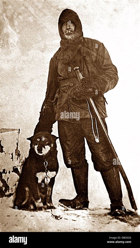 Scott's Antarctic Expedition Meares and Osman the Dog taken on 28th ...