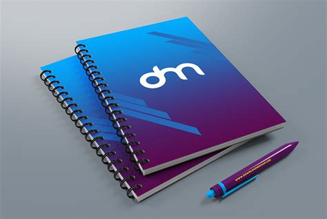 Spiral Notebook Mockup PSD Template – Download PSD