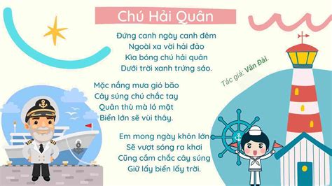 Bài Thơ Chú Hải Quân ️️ Nội Dung, Hình Ảnh, Giáo Án - Bút Chì Xanh