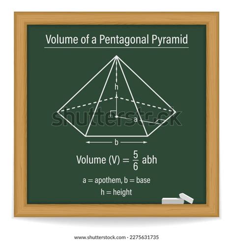 Volume Pentagonal Pyramid On Chalkboard Vector Stock Vector (Royalty Free) 2275631735 | Shutterstock