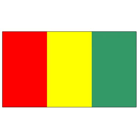 Vertical Stripe Red/yellow/green 3'x2' - World Flag Shop