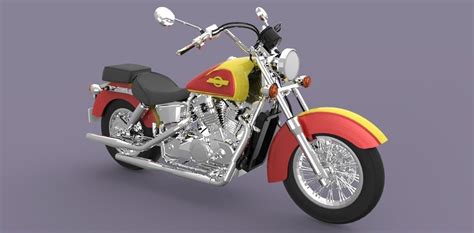 Motorcycle harley davidson free 3D model | CGTrader