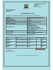 CR12 1 .pdf - BUSINESS REGISTRATION SERVICE P. O. BOX 30031 NAIROBI 2018-05-22 00:00 AM To FARIE ...