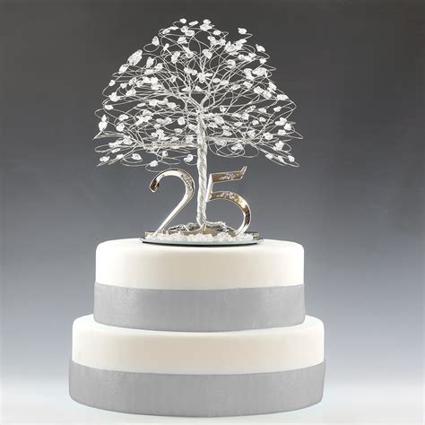 25th Anniversary Cake Topper Gift Decoration Birthday Idea