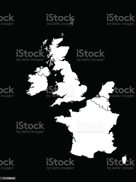 West Europe Map Black And White