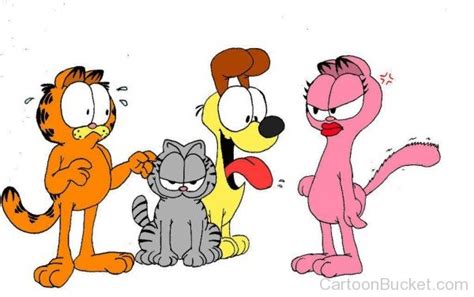 Arlene Looking Serious At Garfield,Odie And Nermal