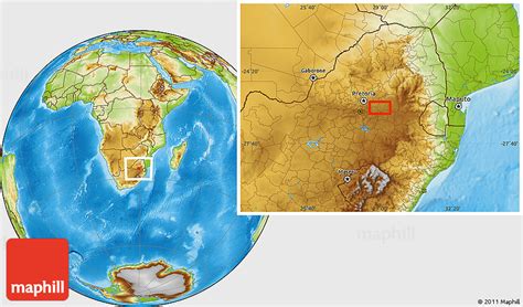 Physical Location Map of Klipfontein