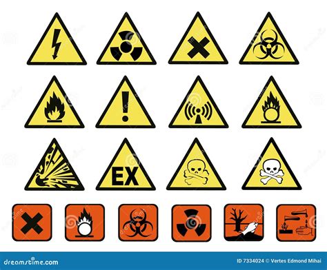 Chemical Hazard Signs Stock Images - Image: 7334024