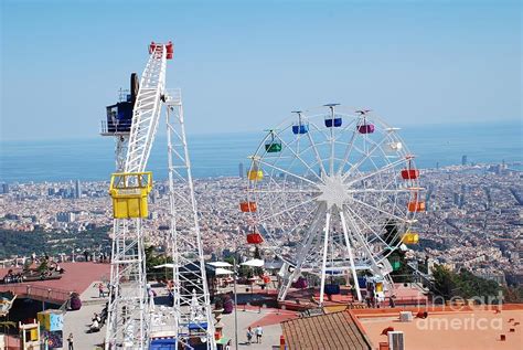 Tibidabo amusement park in Barcelona Photograph by David Fowler - Pixels