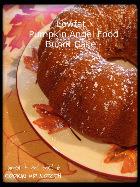 cookin' up north: Low fat Pumpkin Angel Food Cake...pinned it and tried it