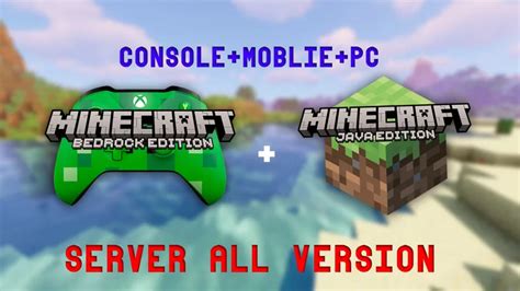 Minecraft Server Java + BEDROCK All Version (Outdated) Minecraft Mod