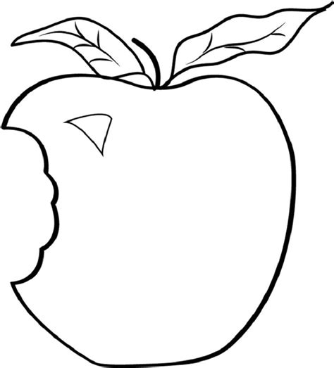 Bitten Apple Drawing | Free download on ClipArtMag