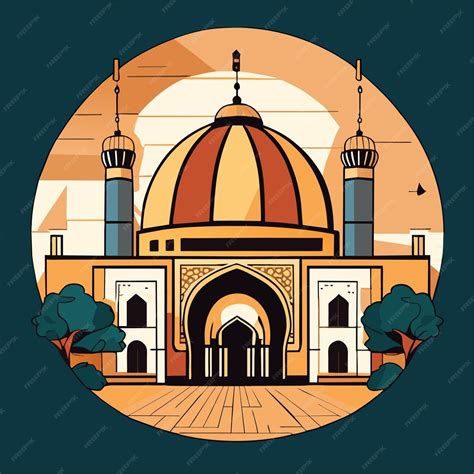 Premium Vector | Hand drawn flat design al aqsa illustration or hand ...