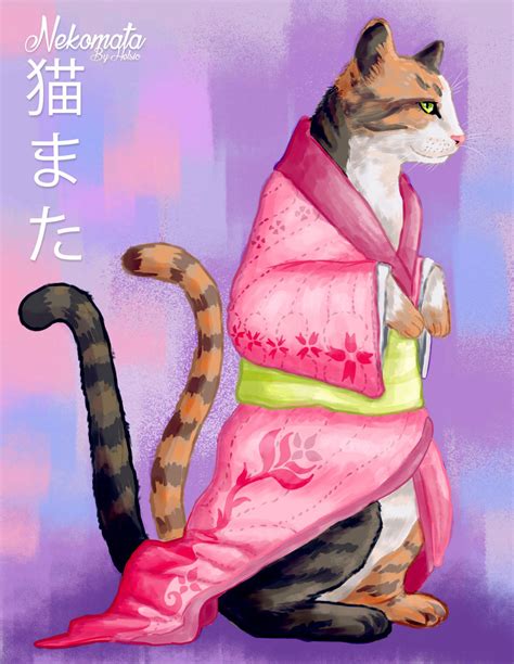 Nekomata (Mythical cats series ) by Helsic on DeviantArt