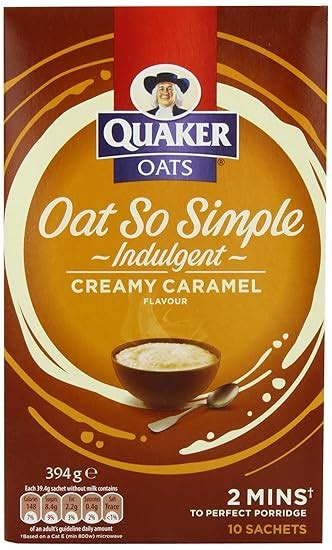 Quaker Oats So Simple Creamy Caramel, 394 g (Pack of 6): Amazon.co.uk ...