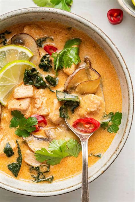 Thai Coconut Curry Chicken Soup Recipe | Simply Quinoa