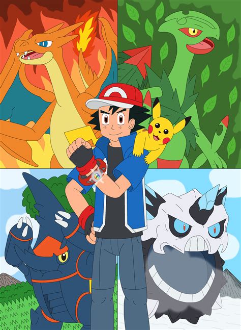 Ash and his Mega Evolutions by MCsaurus on DeviantArt