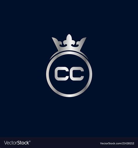 Initial letter cc logo template design Royalty Free Vector