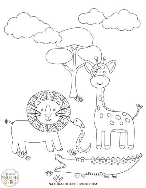 Wild Animals Printables for Preschool and Kindergarten - Natural Beach Living | Animal ...