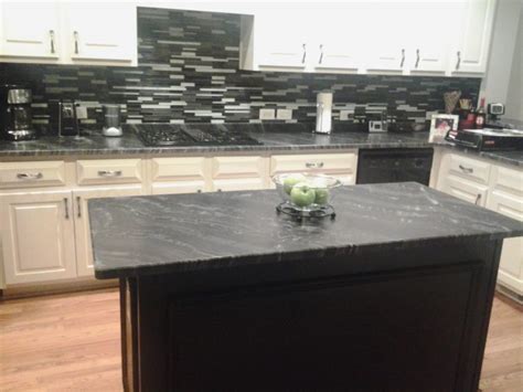 Black Pearl Leathered Granite Countertops — Randolph Indoor and Outdoor ...