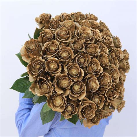 Gold Rose Bouquet | Luxury Gold Roses Delivery – Rosaholics