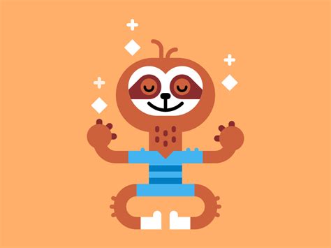 Sleepy Sloth | Sloth, Sleepy, Mascot design