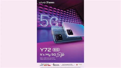 Vivo Y72 5G India Launch on July 15, Specifications to Include 8GB RAM ...