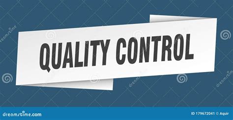 Quality Control Banner Template. Quality Control Ribbon Label Stock ...