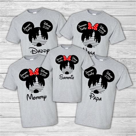 Disney Park Shirts Custom Disney Shirts Matching T Shirts Magic Kingdom Shirts Animal Kingdom ...