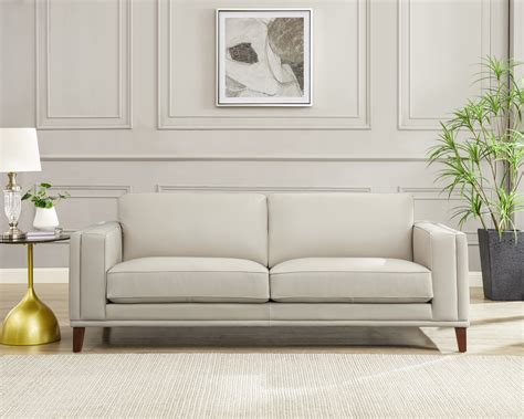 Lyon Leather Sofa Collection | Top grain leather sofa, Leather sofa, Custom dining room