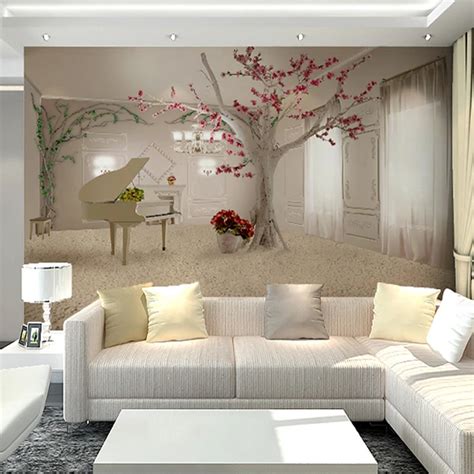 Aliexpress.com : Buy Custom Any Size 3D Wall Murals Wallpaper For Living Room Modern Fashion ...