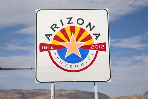 Welcome to Arizona road sign posters & prints by Corbis