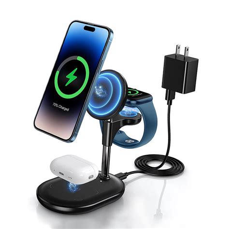 ADZERD Wireless Charger Stand, Foldable 15W Fast Wireless Charging Sta