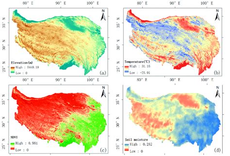 (a) Elevation of the Qinghai-Tibet Plateau; (b) The mean average... | Download Scientific Diagram