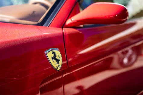 Red Car with Ferrari Logo · Free Stock Photo