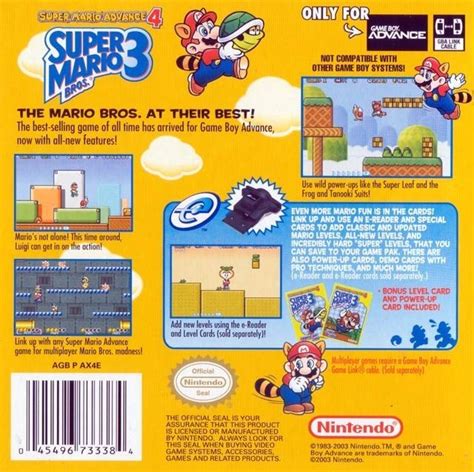 Super Mario Advance 4 for Game Boy Advance - Sales, Wiki, Release Dates, Review, Cheats, Walkthrough