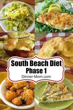 the south beach diet phase 1 is filled with delicious, healthy dishes and desserts