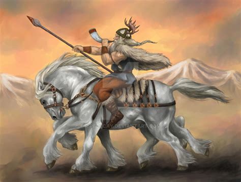 Odin and Sleipnir by RipeDecay on DeviantArt