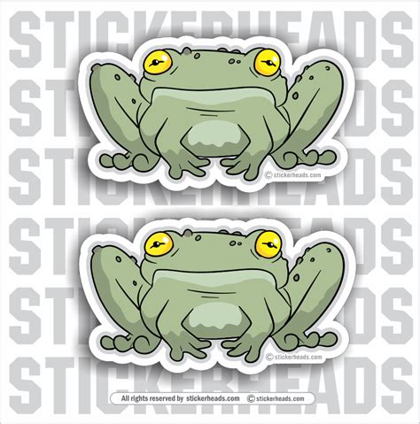 Frog 004 - Cartoon - Funny Sticker – Stickerheads Stickers