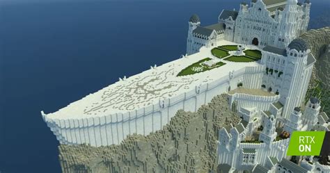 Minecraft with RTX | Minas Tirith by Minecraft Middle-Earth Minecraft Map